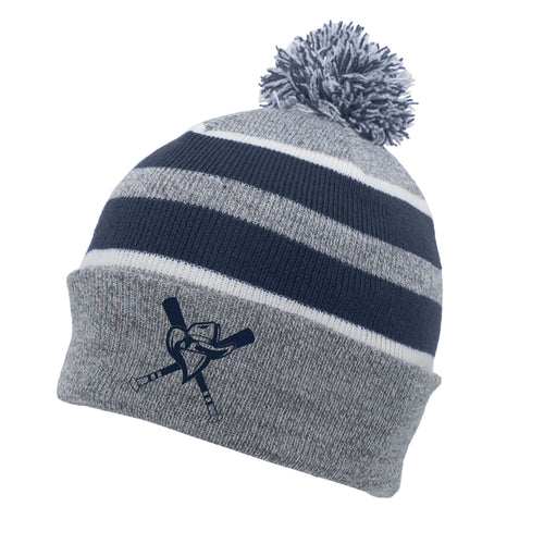 KNIT FOLD OVER POM-POM BEANIE