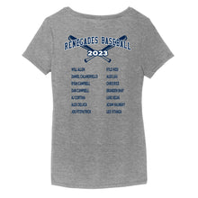 Load image into Gallery viewer, WOMENS TRI BLEND V-NECK ROSTER TEE