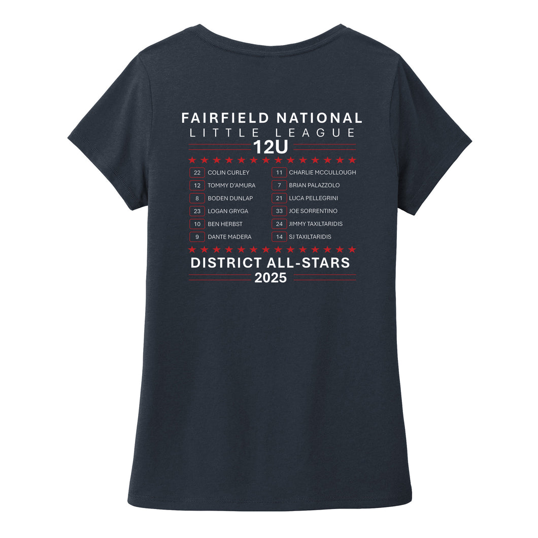 WOMENS TRI-BLEND ROSTER TEE