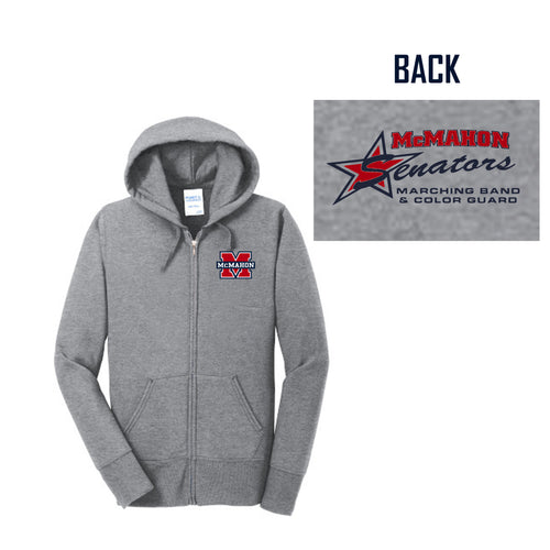 LADIES FULL ZIP HOODED SWEATSHIRT