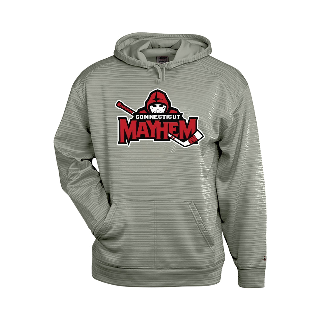 STRIPE FLEECE HOOD