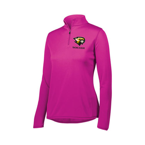 LADIES ATTAIN WICKING 1/4 ZIP PULLOVER