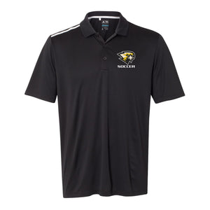 ADIDAS SHOULDER-STRIPE POLO