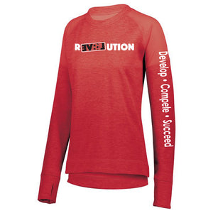LADIES TONAL HEATHER PULLOVER