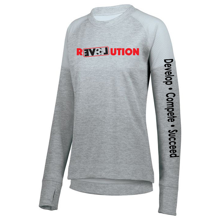LADIES TONAL HEATHER PULLOVER