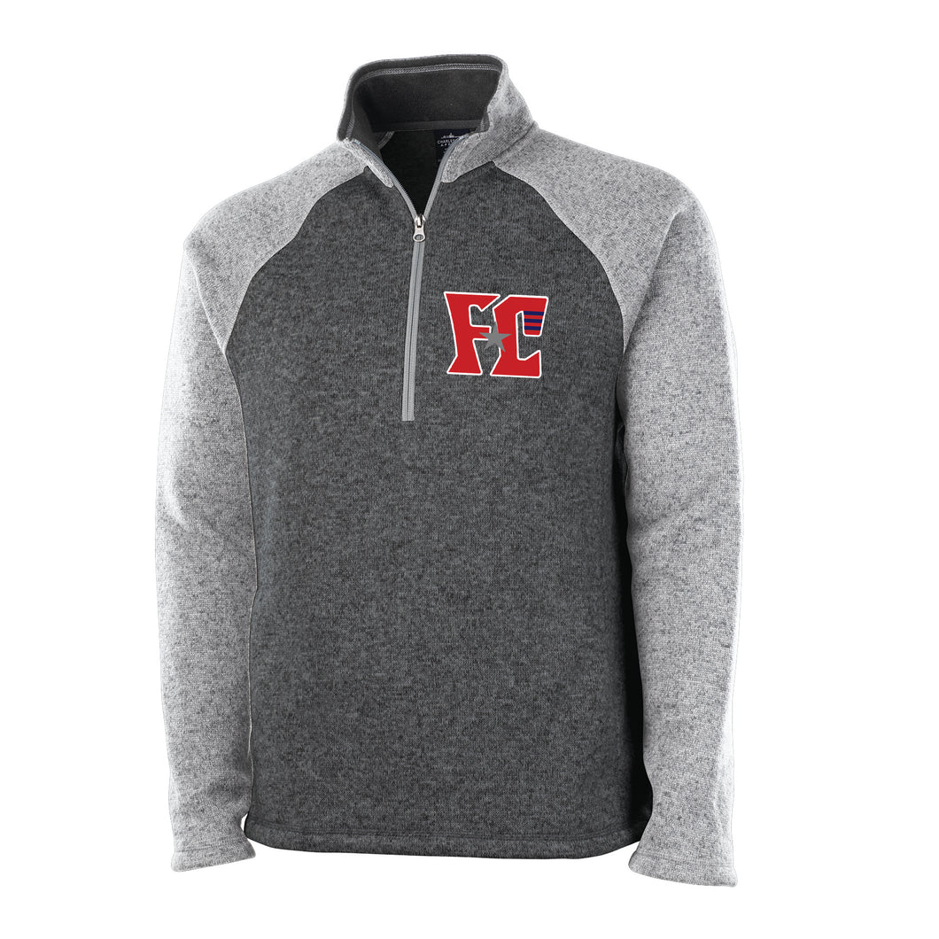 1/4 ZIP COLORBLOCK FLEECE